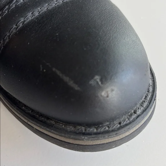 Black Lace-Up/zipper Women's Boots - Picture 6 of 6